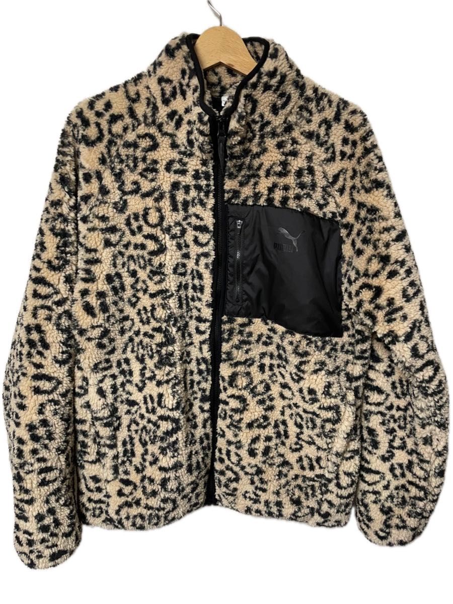 プーマ 豹柄 フリース ブルゾン U SHERPA AOP JACKET レオパード