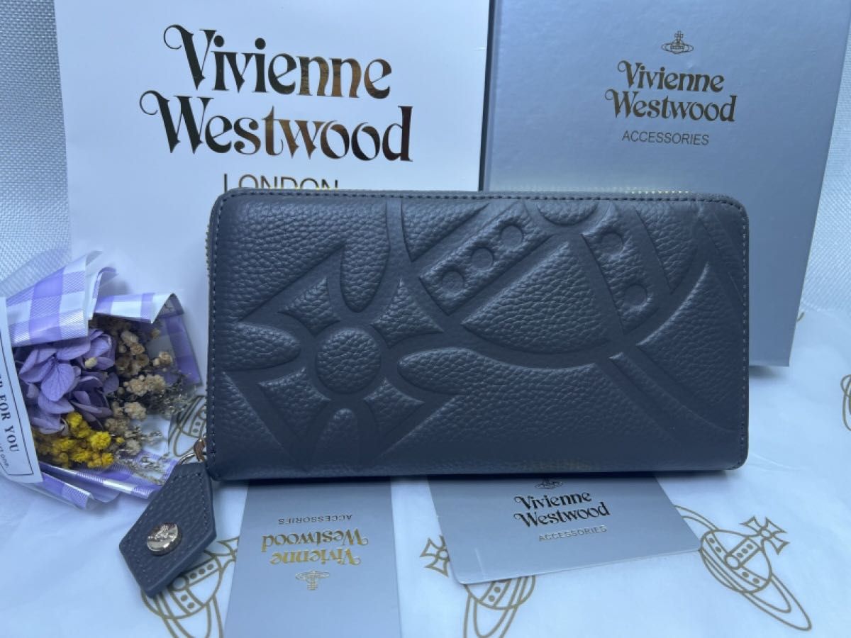 Vivienne Westwood 財布 ヴィヴィアンウエストウッド 長財布 型押し