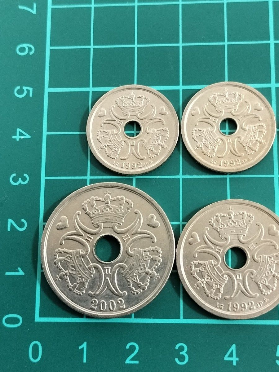 デンマーク 2クローネ 硬貨 古銭 まとめ ハート デンマーク 2クローネ