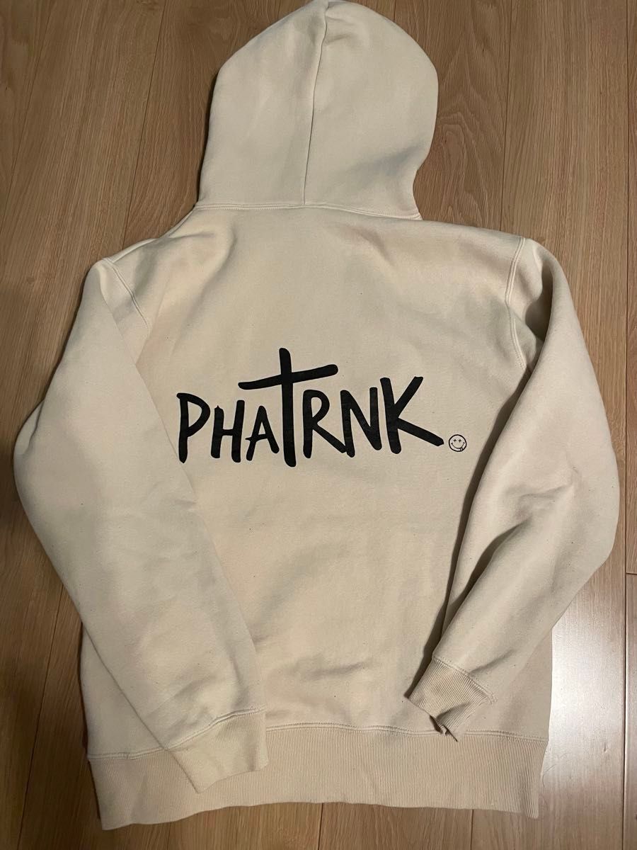 早い者勝ち ファットランク PHATRNK プルオーバーパーカー クリーム