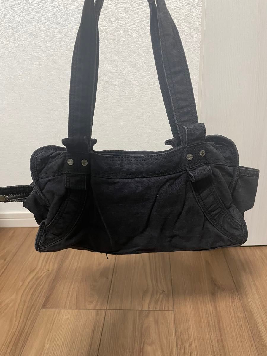 希少 DIESEL canvas metal logo ショルダーバッグ Y2K ハンドバッグ