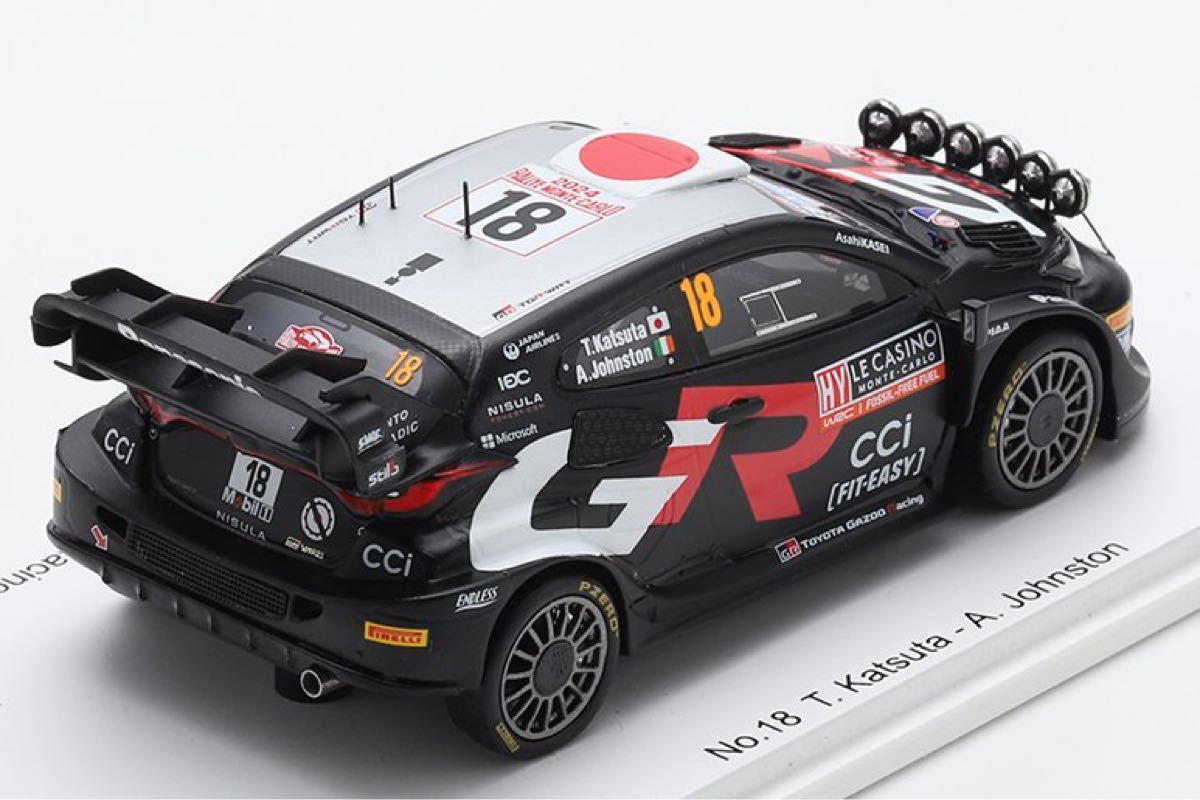 WRC限定パッケージ 1/43 トヨタ ヤリス WRC No 18 2024 Monte Carlo