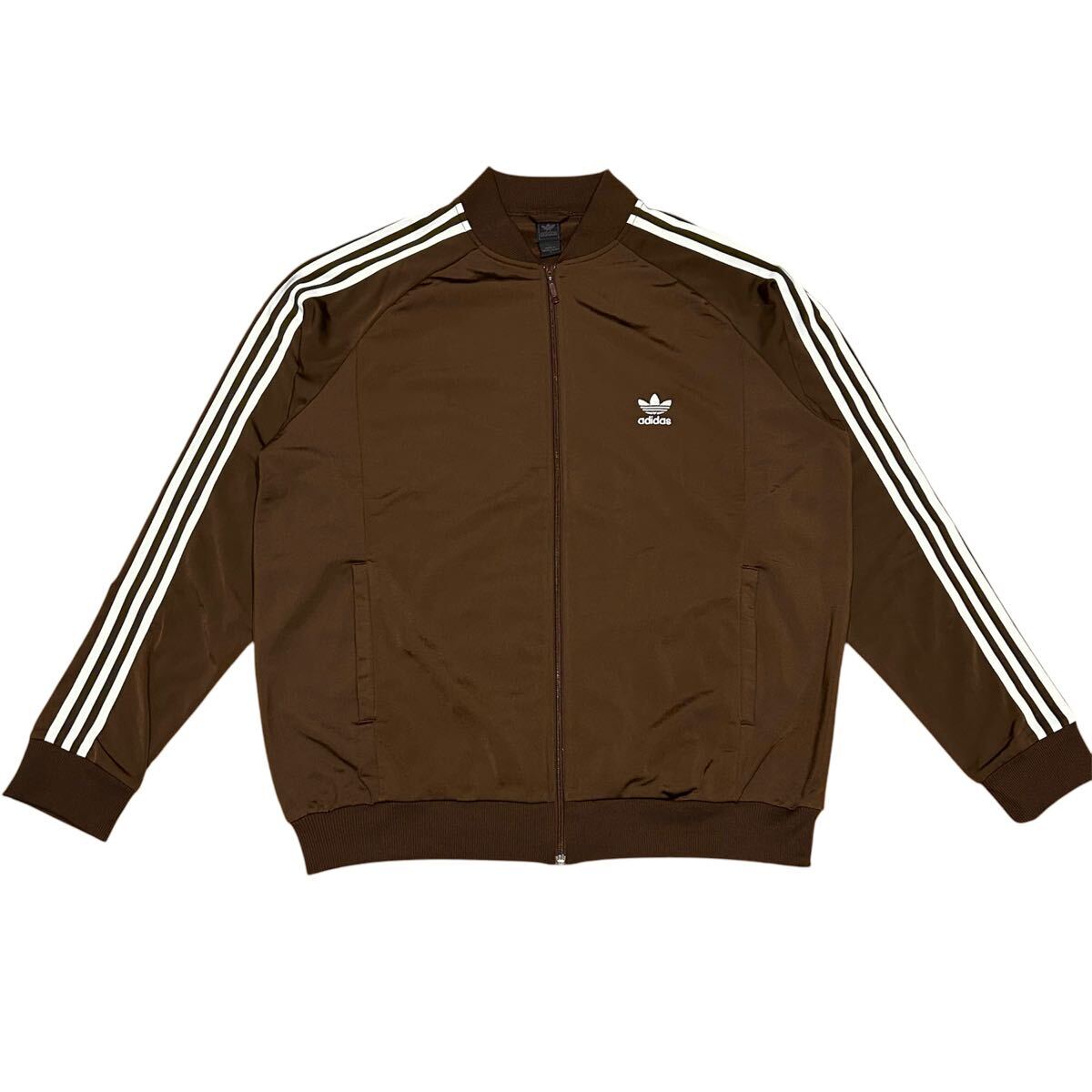 2XL相当】アディダス トラックジャケット 在原みゆ紀 茶色 希少 adidas