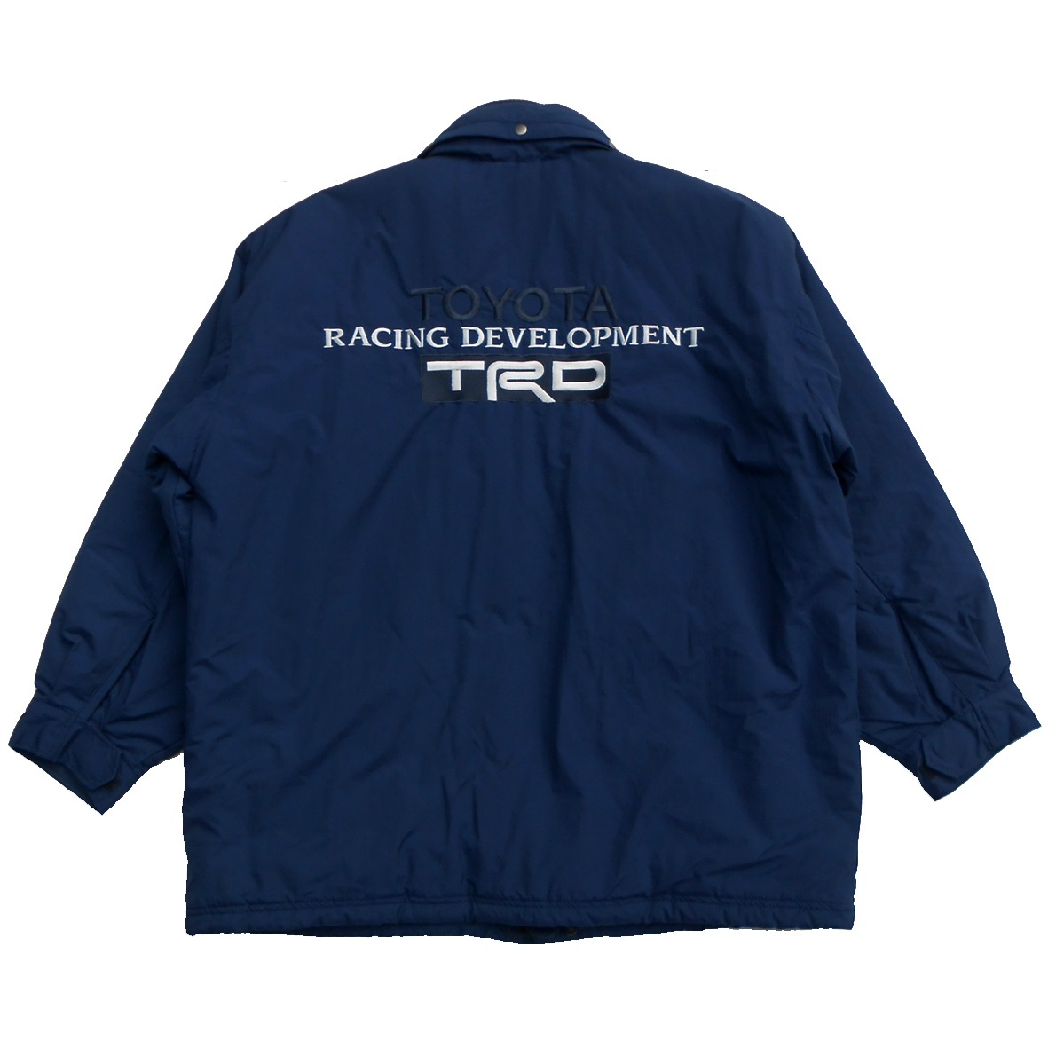 純正 TRD ナイロン 中綿入りジャンパー ジャケット L 紺 ネイビー XL