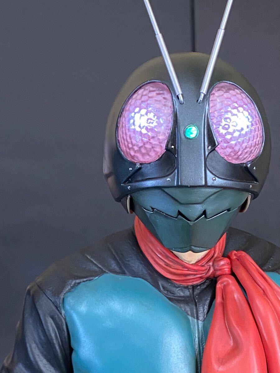 Yahoo!オークション - 海洋堂 メガソフビ 仮面ライダー 旧1号 電飾改修