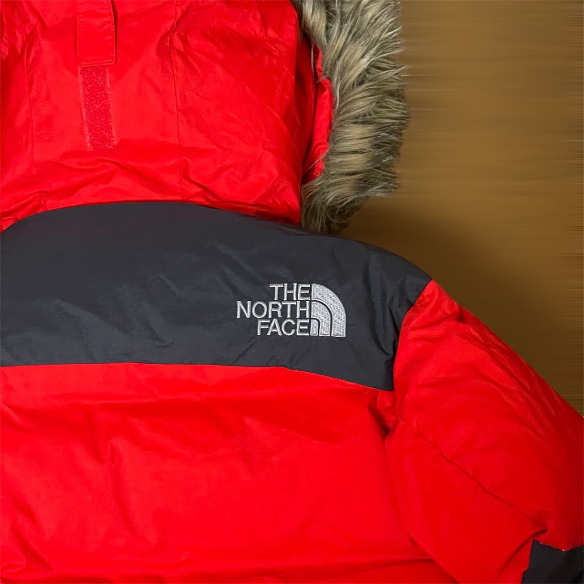 THE NORTH FACE 90/S ロングダウンジャケット 赤 ノースフェイス