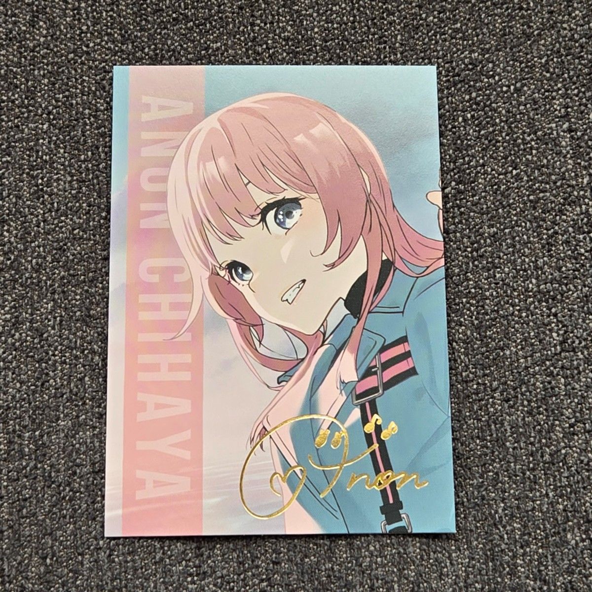 千早愛音 跡暖空 箔押しサイン入り カード MyGO CD グッズ BanG Dream