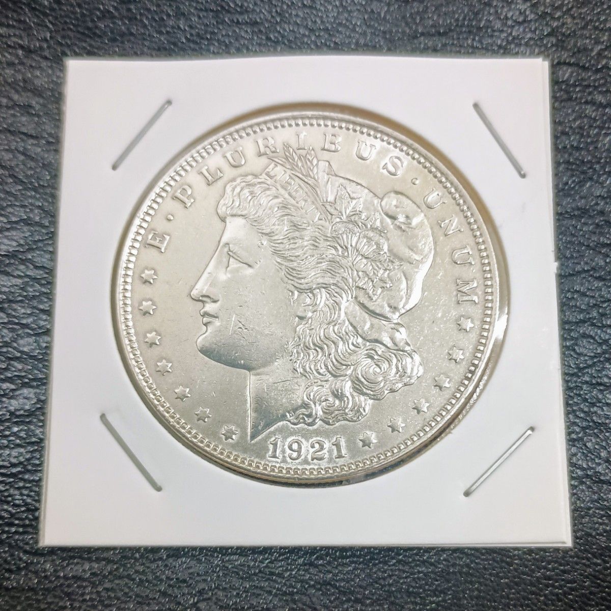 1921年製 モルガンダラー銀貨 USA 1ドル硬貨ミントマークなし(フィラ