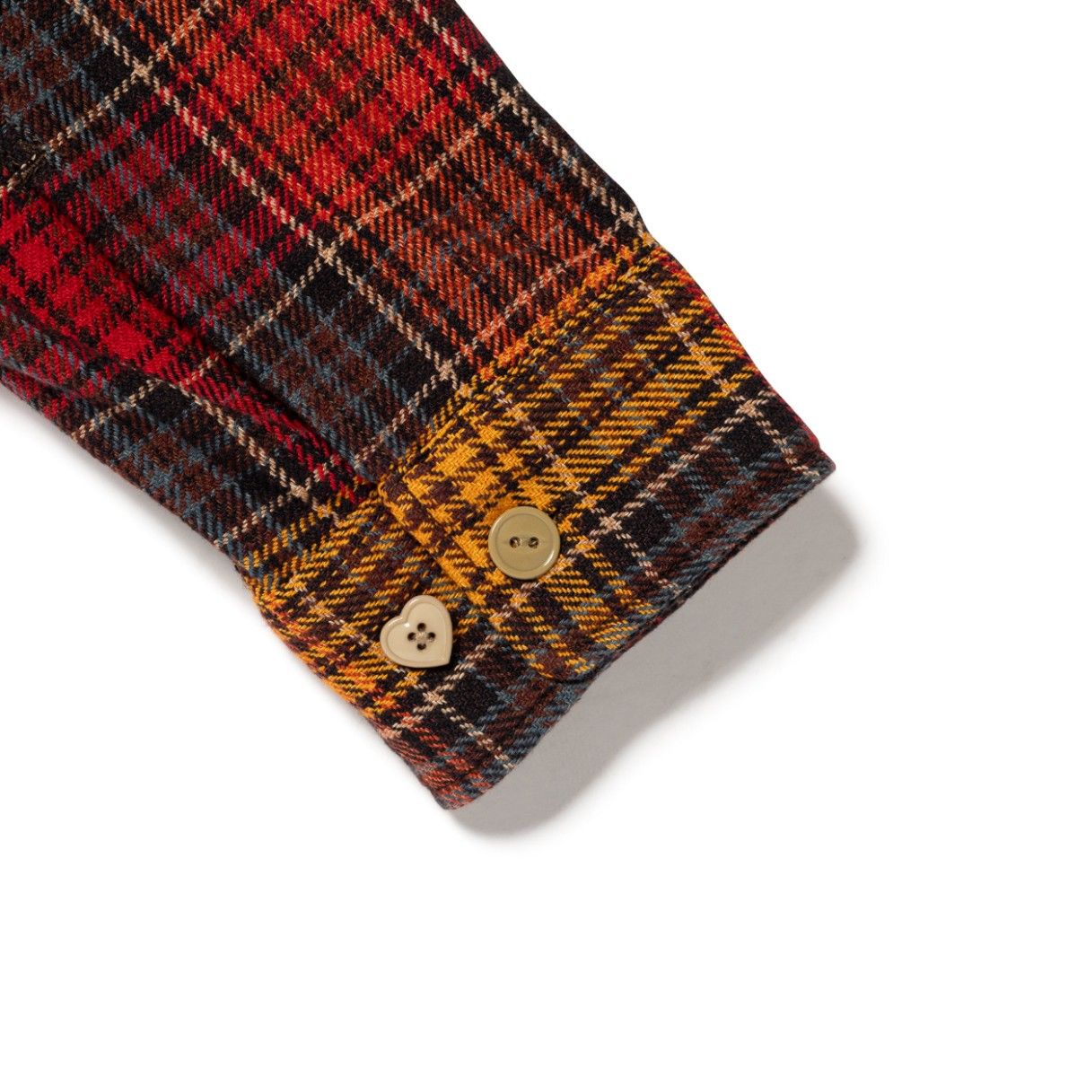 サイズM HUMAN MADE CHECK SHIRT RED ネルシャツ チェックシャツ