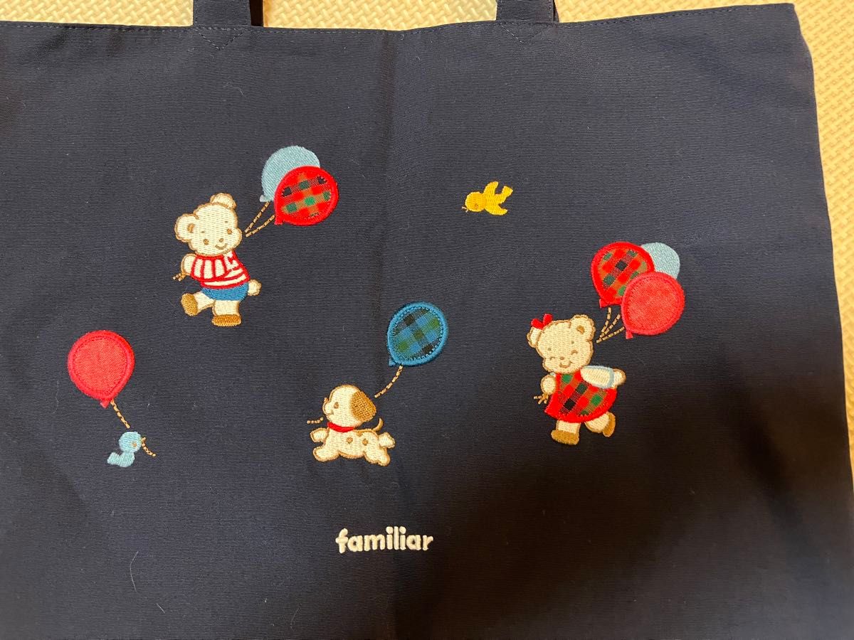 新品 familiar ファミリア レッスンバッグ レッスントート ふうせん