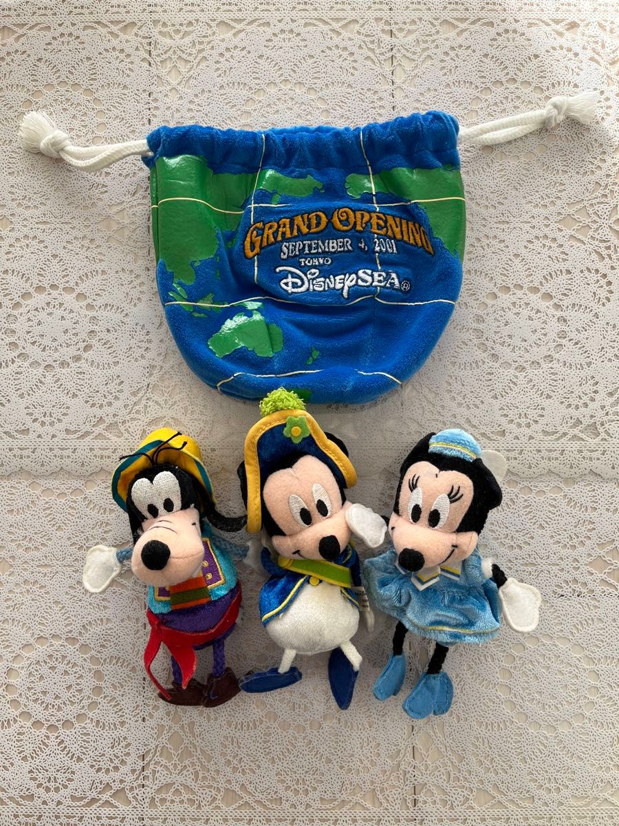 東京ディズニーシー グランドオープン ぬいぐるみセット ミッキー
