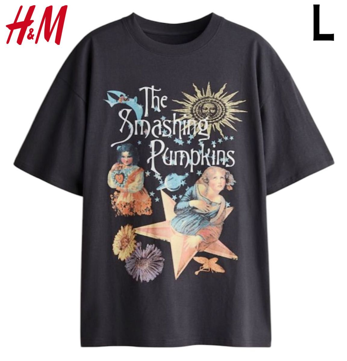 新品 H&M × スマッシング パンプキンズ バンドTシャツ メロンコリー L
