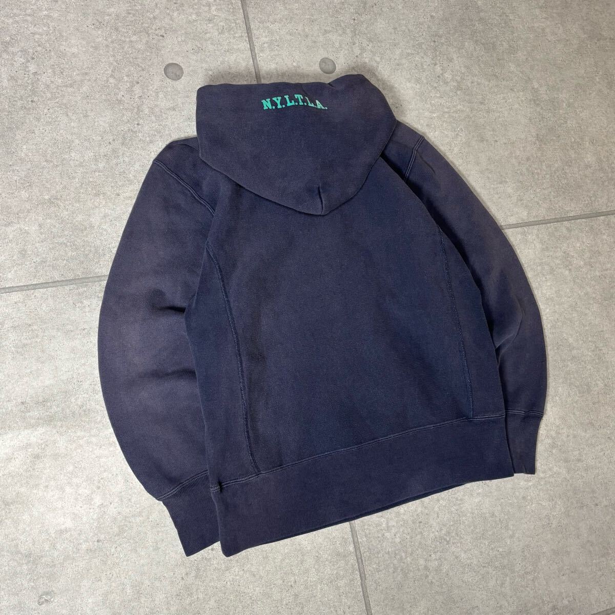 STUSSY × Champion パーカー リバースウィーブ コラボ 刺繍 ダブル