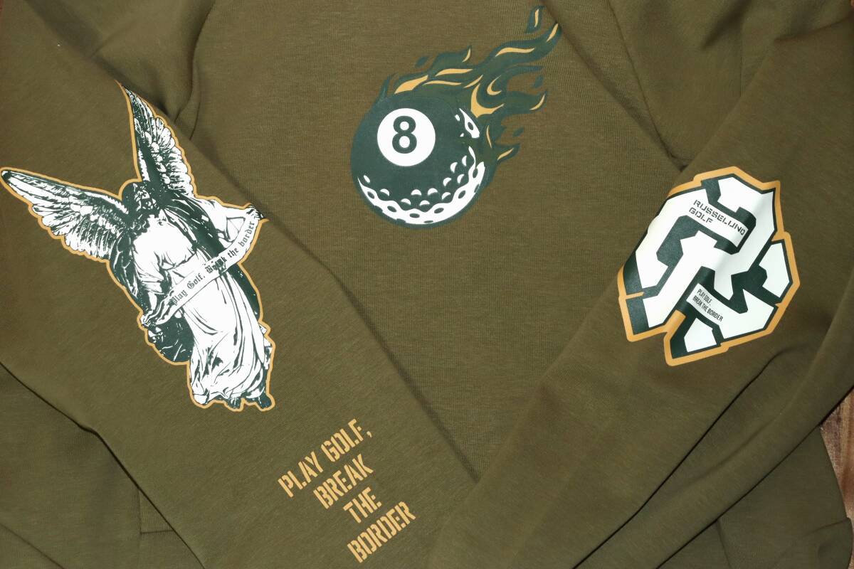 送料無料 即決【未使用】 ラッセルノ Mask Hoodie 8ボールパーカー (5