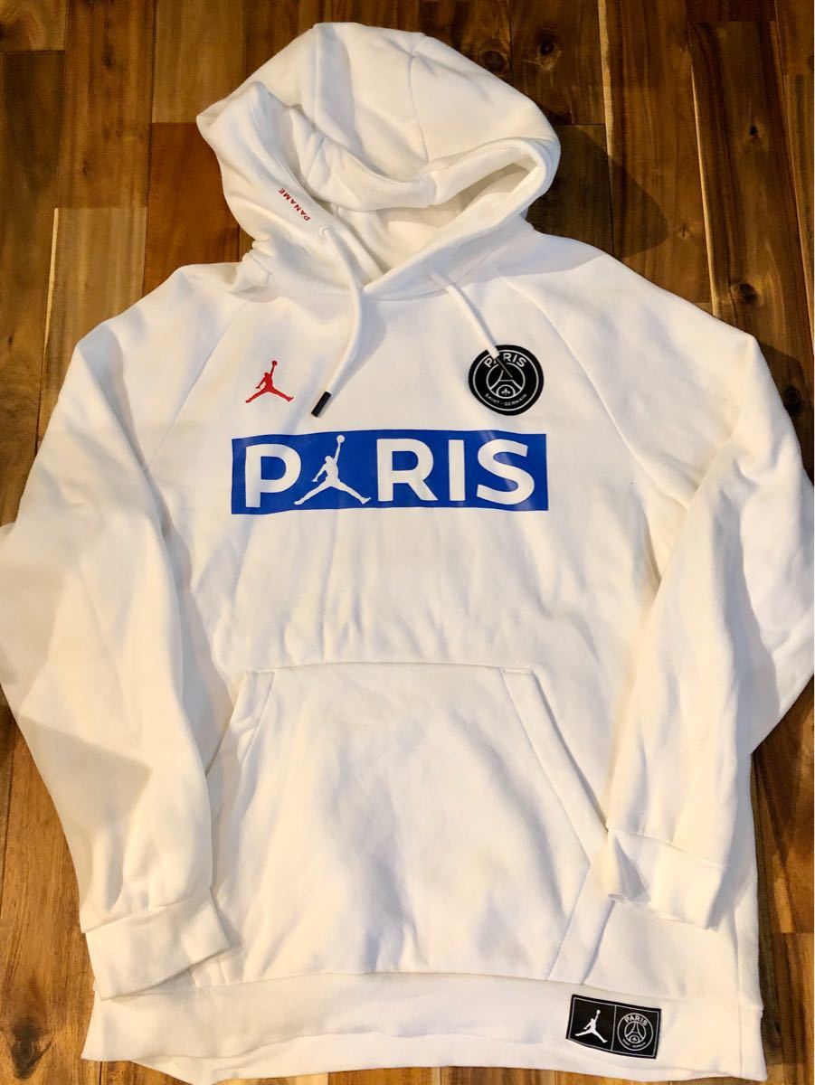 希少 PSG JORDAN パリサンジェルマン ジョーダン パーカー 白 XXL