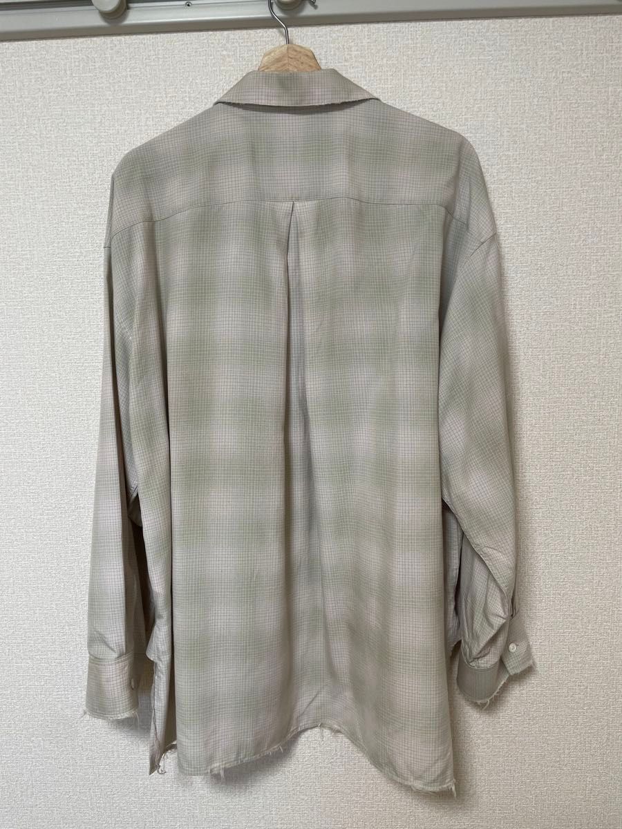 ANCELLM OMBRECHECK SHIRT(PINK) 25SS サイズ1 オンブレチェックシャツ