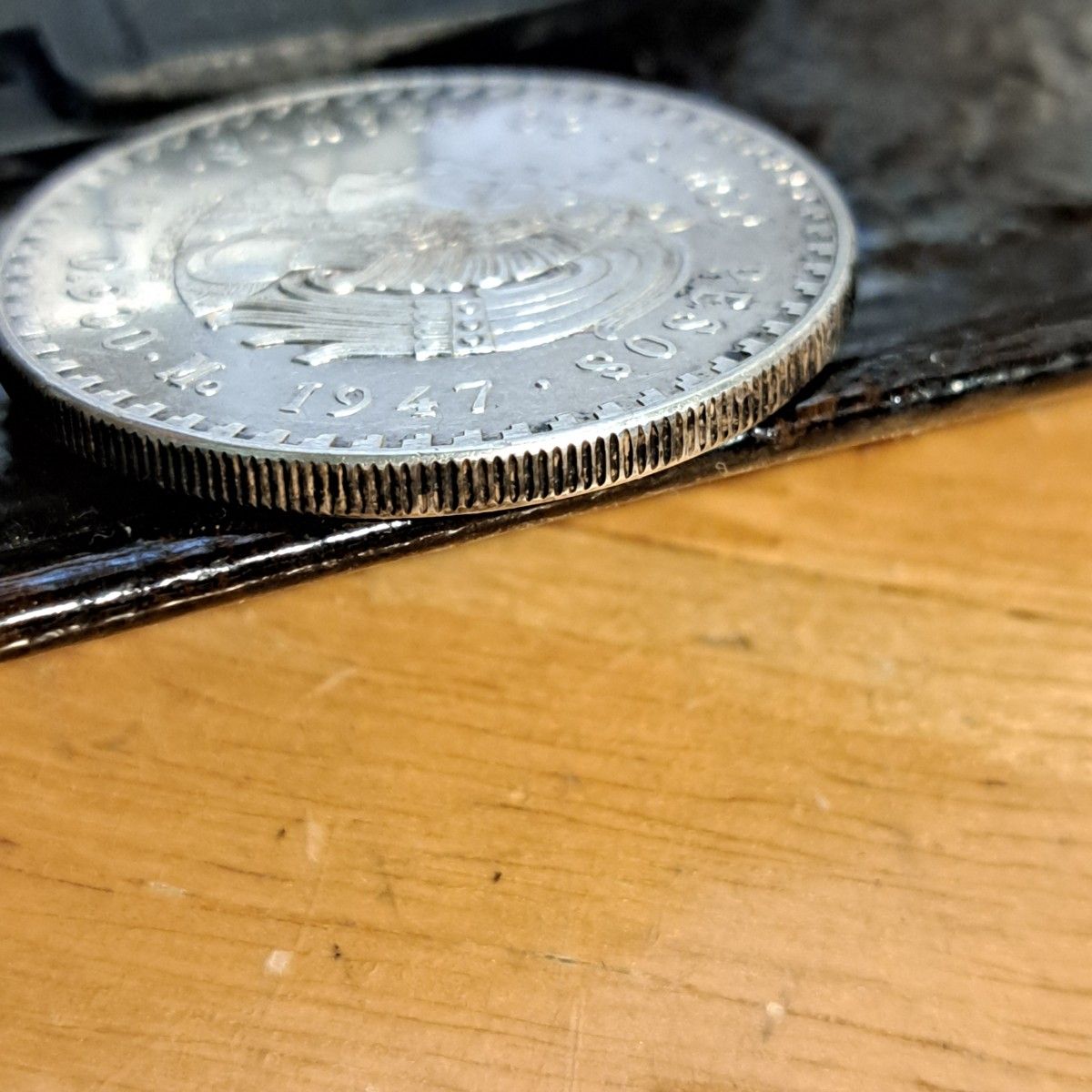1947年メキシコ5ペソ銀貨 品位SV900 30g メキシココイン 外国コイン
