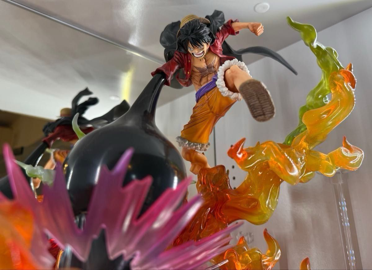 yos様専用 ワンピース フィギュアーツ ZERO ルフィ 業火拳銃 レッド