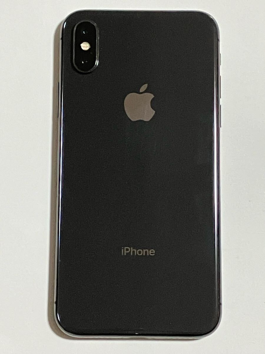 SIMフリー iPhoneX 256GB 99% スペースグレイ 判定 X アイフォン