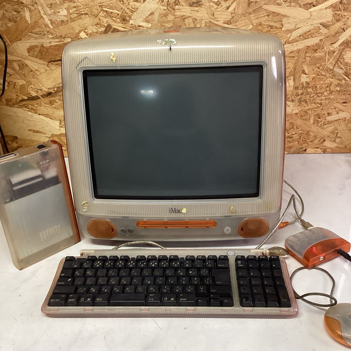 初代Apple iMac G3 スケルトン オレンジ キーボード アップル パソコン