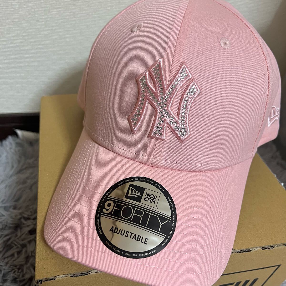 NEW ERA 9FORTY RHINESTONE ニューエラ 帽子 キャップ NY ヤンキース
