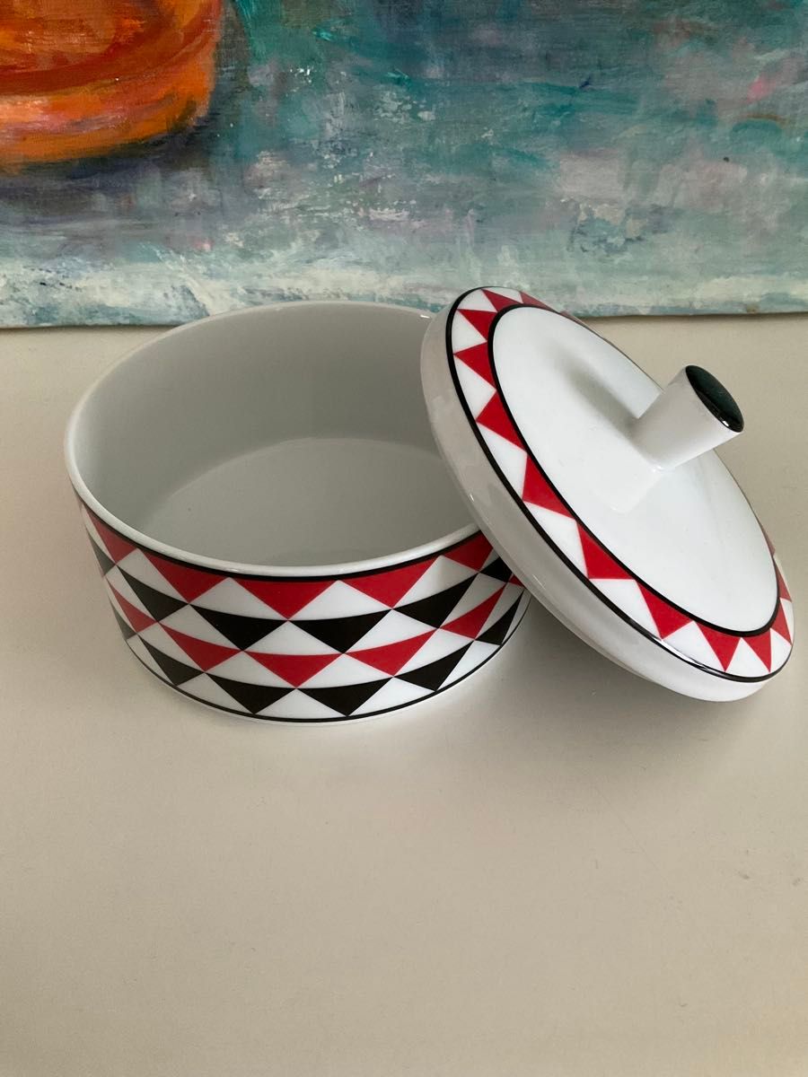未使用品 PRADA ポーセリン アクセサリー ジュエリー ケース 陶器