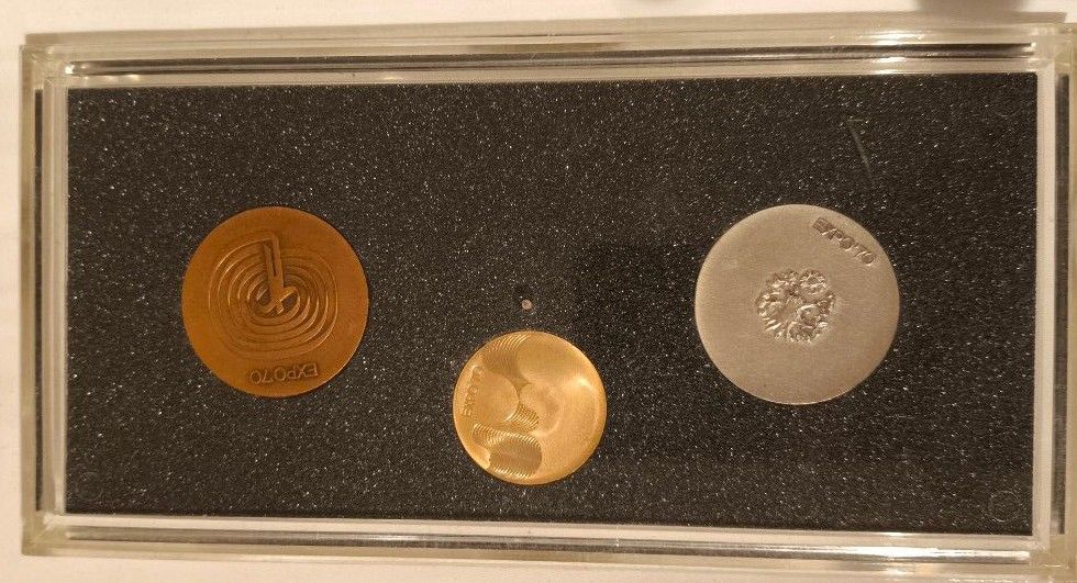 EXPO'70 日本万国博覧会記念メダル 金 銀 銅 3枚セット 大阪万博