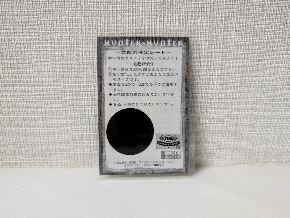 HUNTER × HUNTER ハンターハンター 念能力測定シート ゴン｜Yahoo