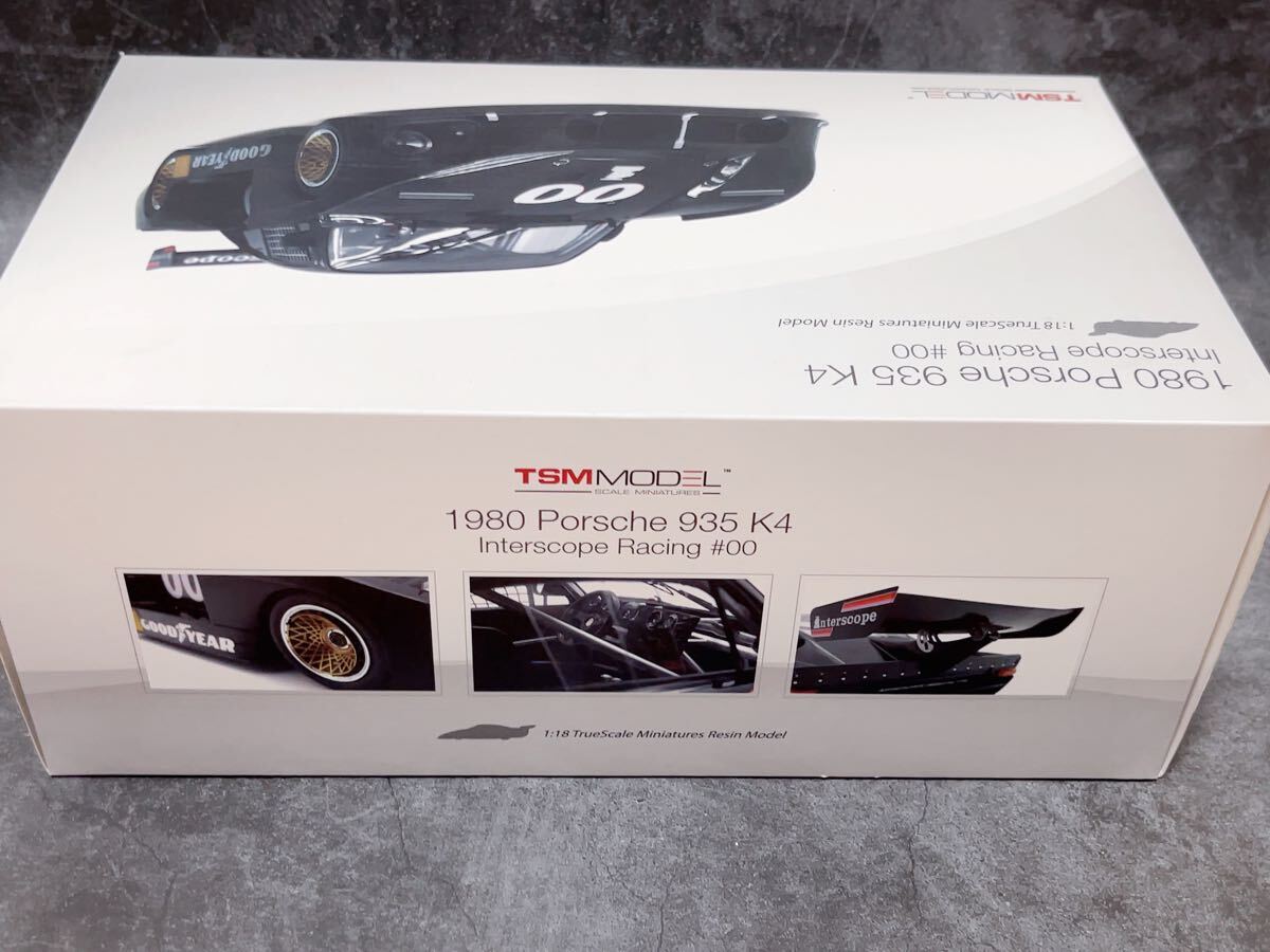TSM MODEL 1/18 ポルシェ 1980 Porsche 935 K4 Interscope Racing #00