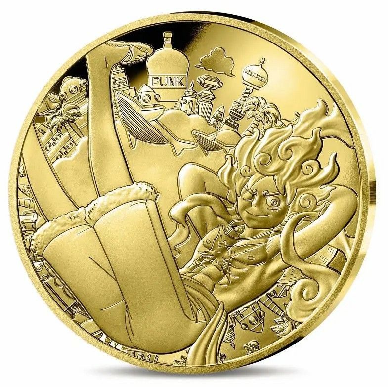 2025 フランス ワンピース 放送25周年記念 50ユーロ プルーフ 金貨