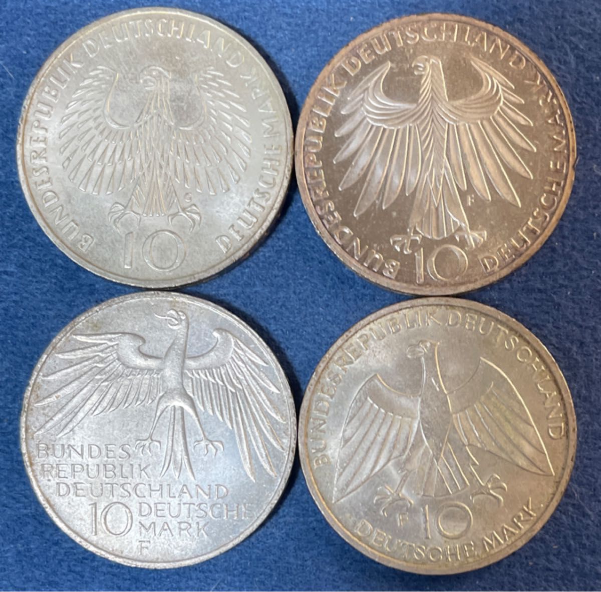 1972年 ミュンヘンオリンピック 記念コイン 4枚セット 10mark銀貨600