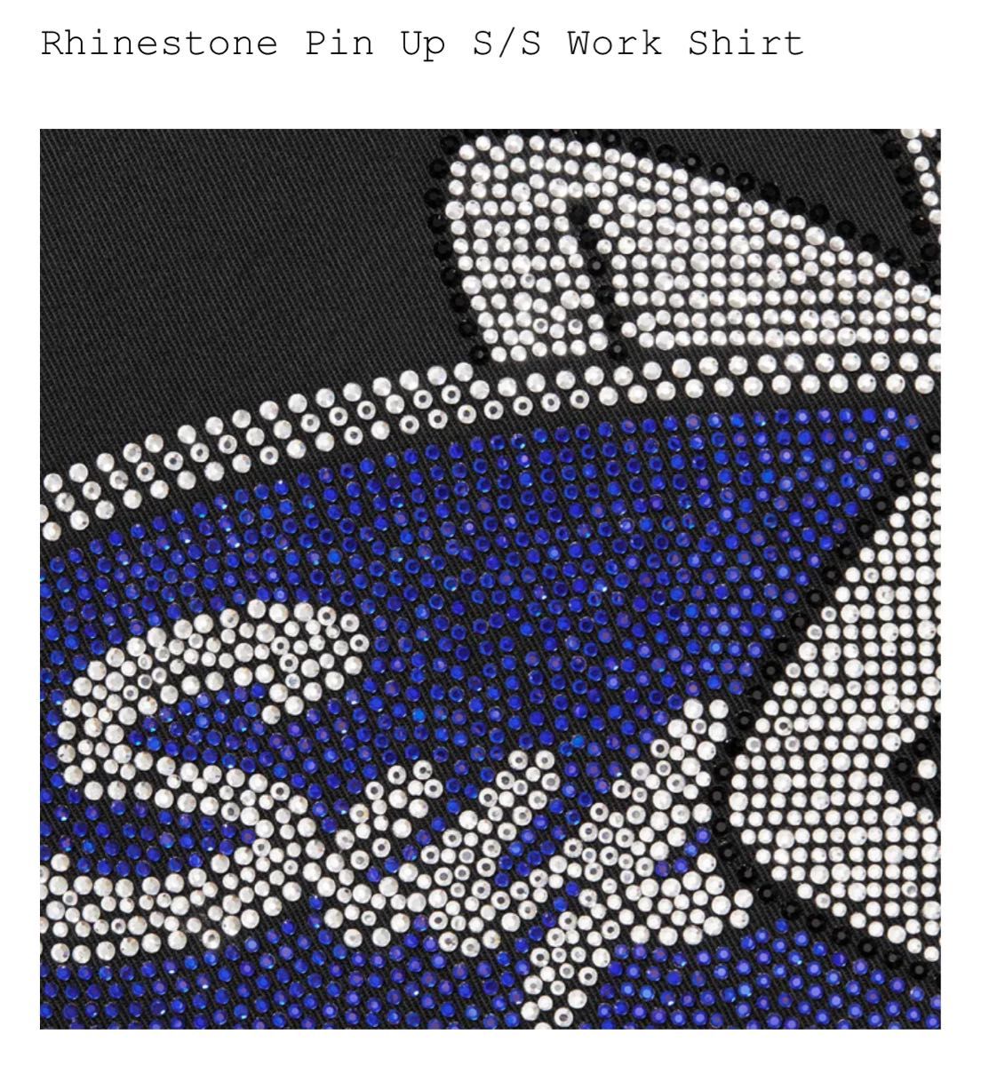 Supreme Rhinestone Pin Up S/S Work Shirt シュプリーム ピンナップ
