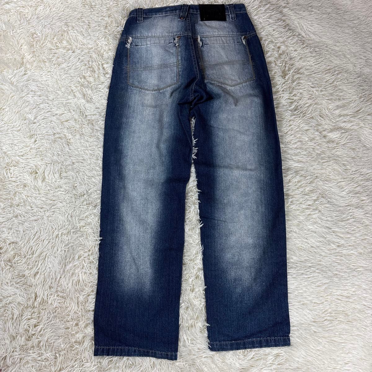 美品 lot29バギーデニムジーンズストリートb系ルーニーテューンズ W32