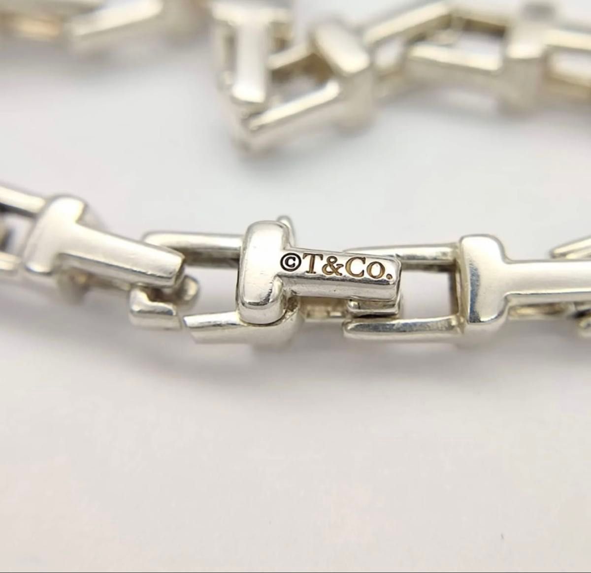 廃盤 正規品 ティファニー Tiffany & Co Tナローチェーンブレスレット