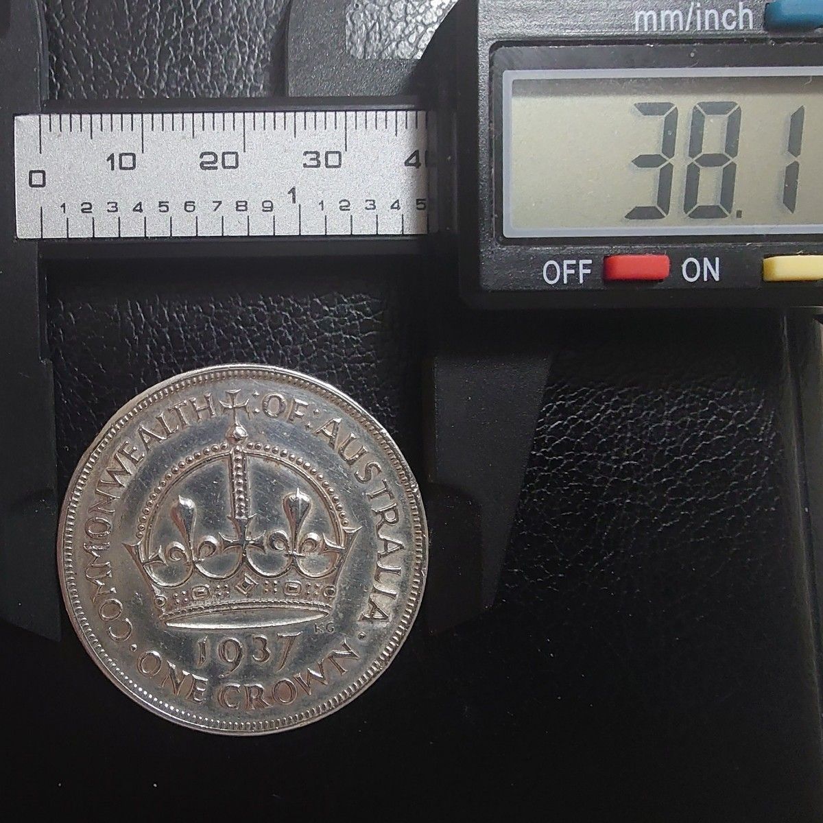 1937年 オーストラリア クラウン銀貨 ジョージ6世戴冠式記念銀貨 SV925