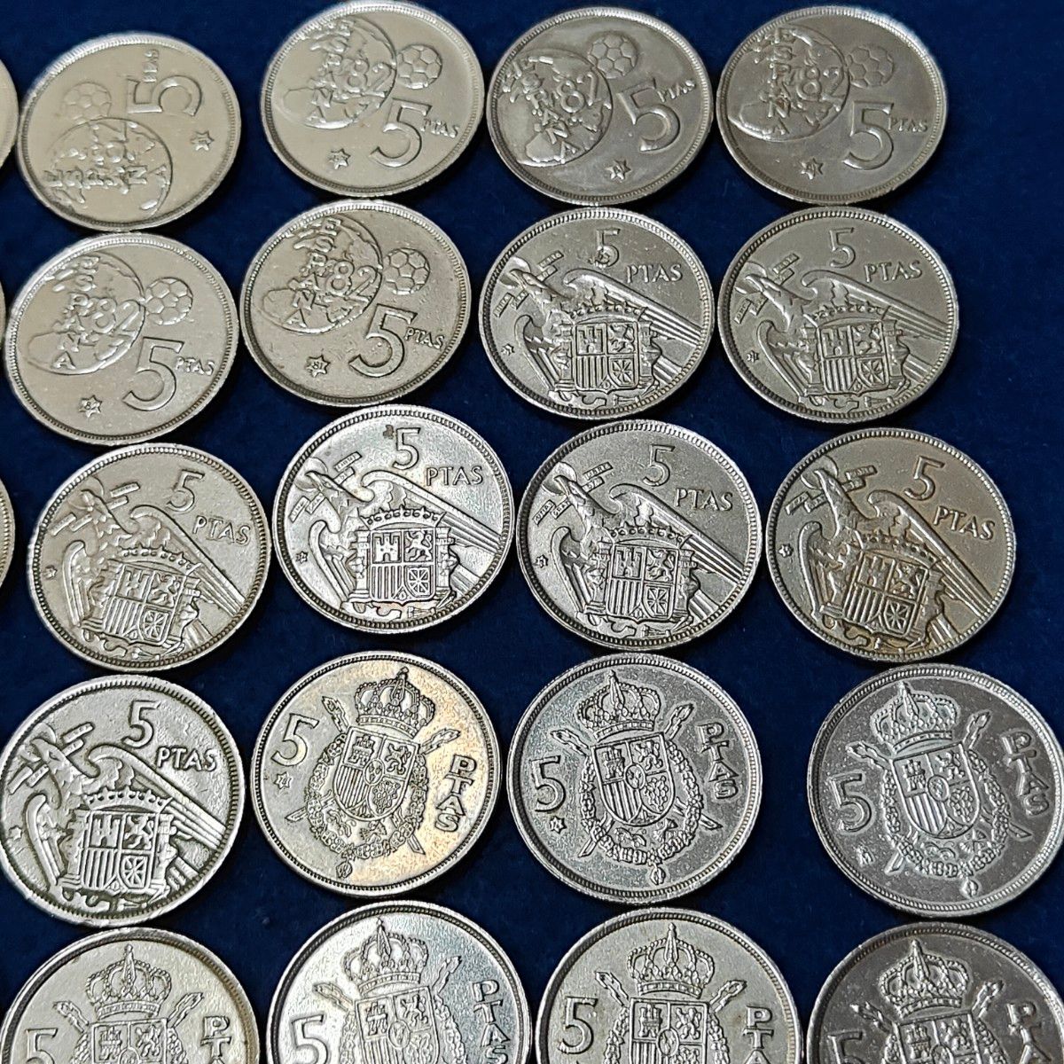 スペイン 5ペセタ硬貨 3種 64枚 美品｜Yahoo!フリマ（旧PayPayフリマ）