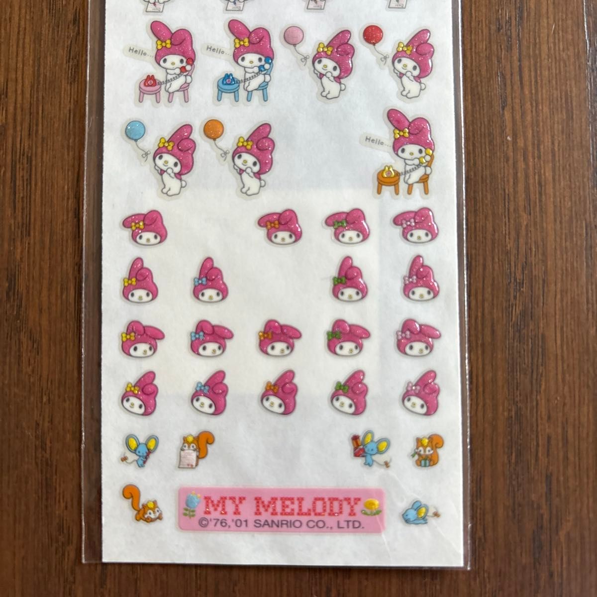 サンリオ マイメロディ ハローキティ シール 2点セット レトロ 平成