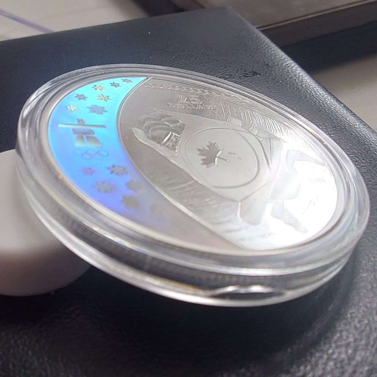 2008年 カナダ銀貨 バンクーバーオリンピック記念銀貨 ボブスレー