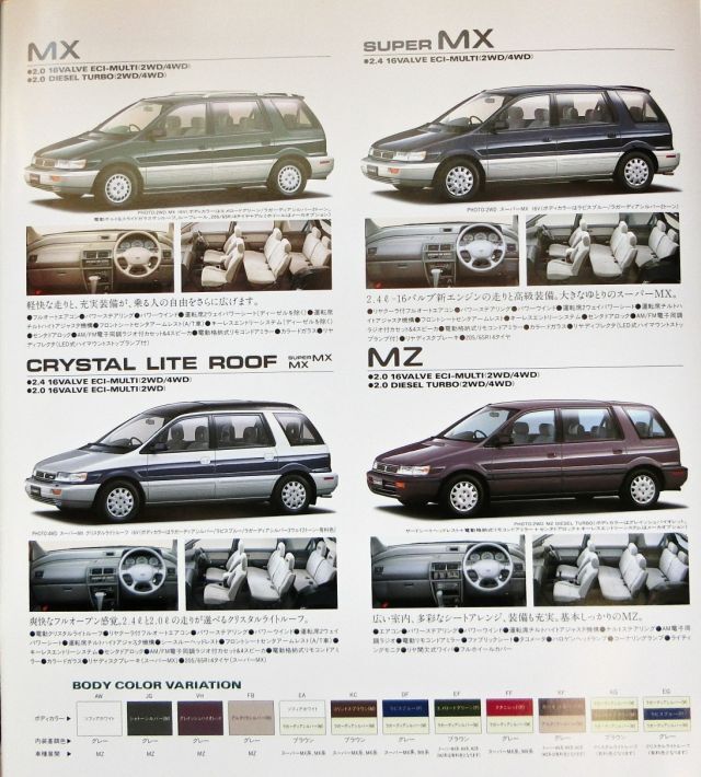 旧車 送料無料 即決 三菱 シャリオ（2代目前期 N30/N40系）カタログ