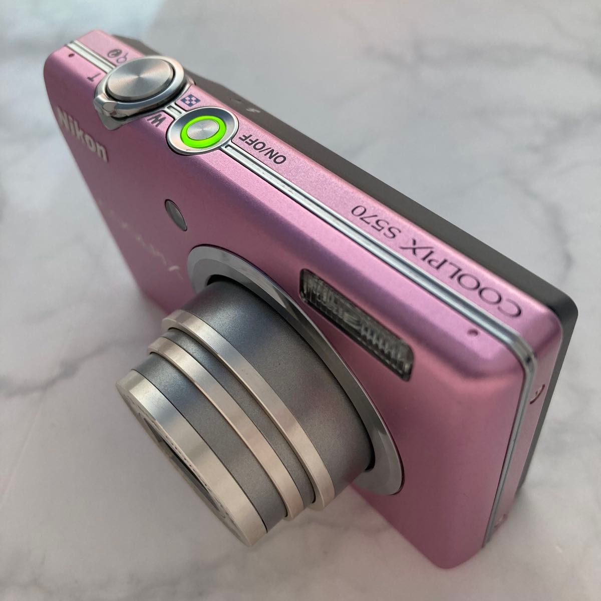 光学5倍ズーム Nikon COOLPIX S570 ピンク 平成21年製CCDコンデジ