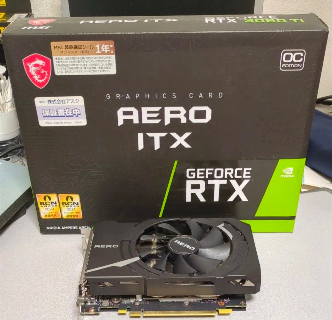 MSI GeForce RTX 3060Ti AERO ITX 8G OC LHR 国内正規品｜Yahoo!フリマ