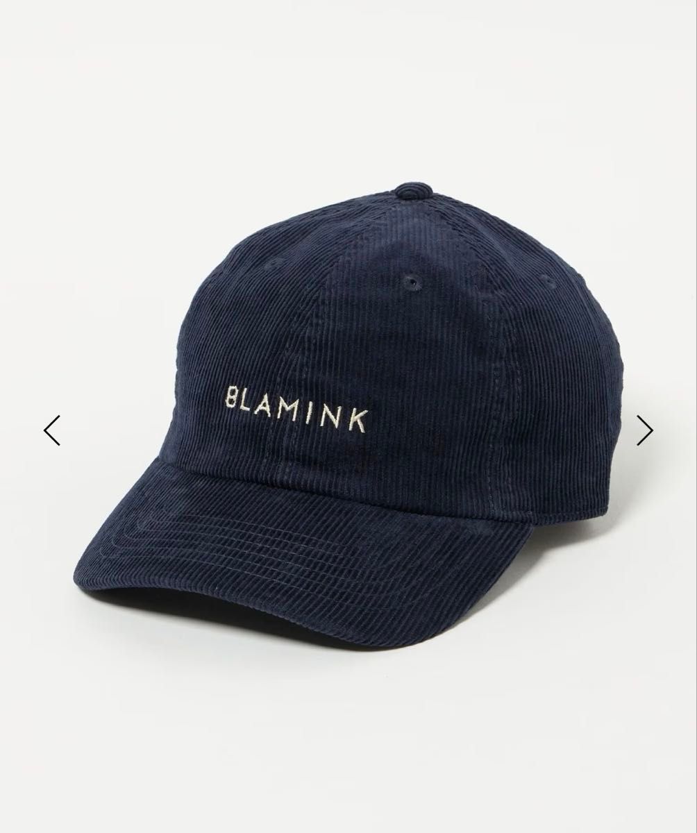 新品】BLAMINK ブラミンク コーデュロイロゴキャップ 帽子 キャップ