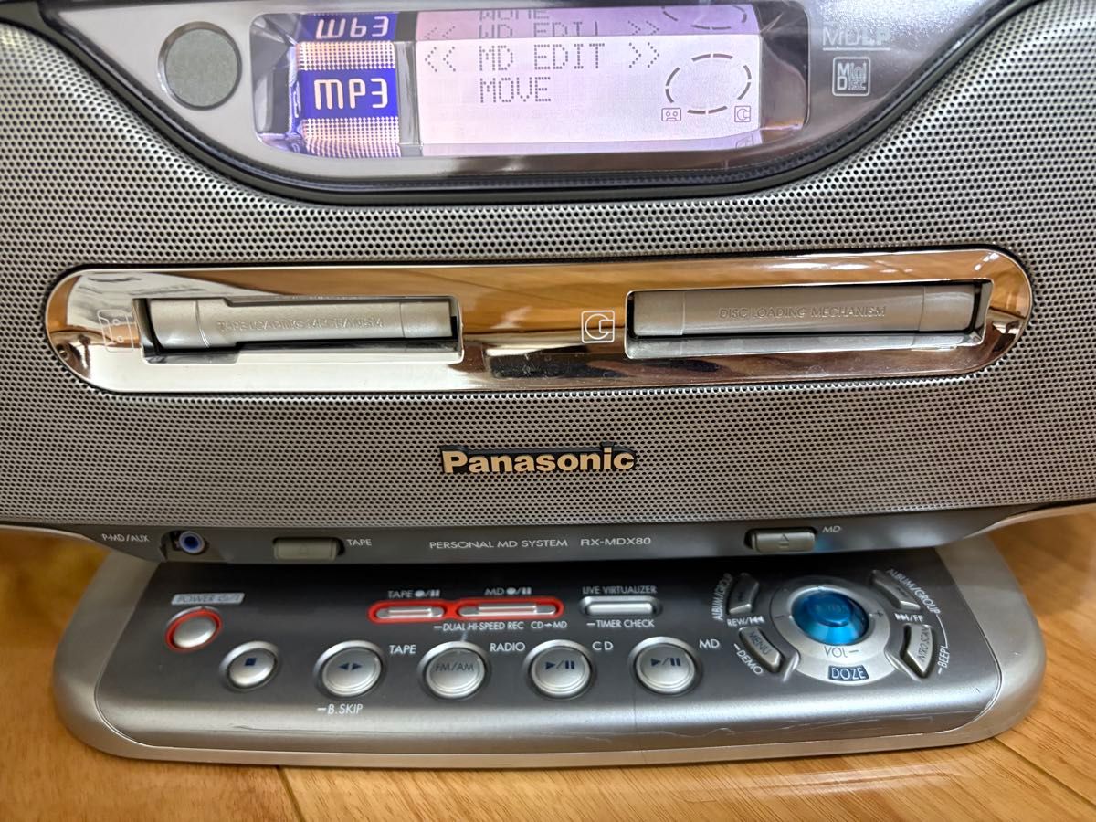 Panasonic RX-MDX80 パナソニック ラジカセ CDカセットMDラジオ