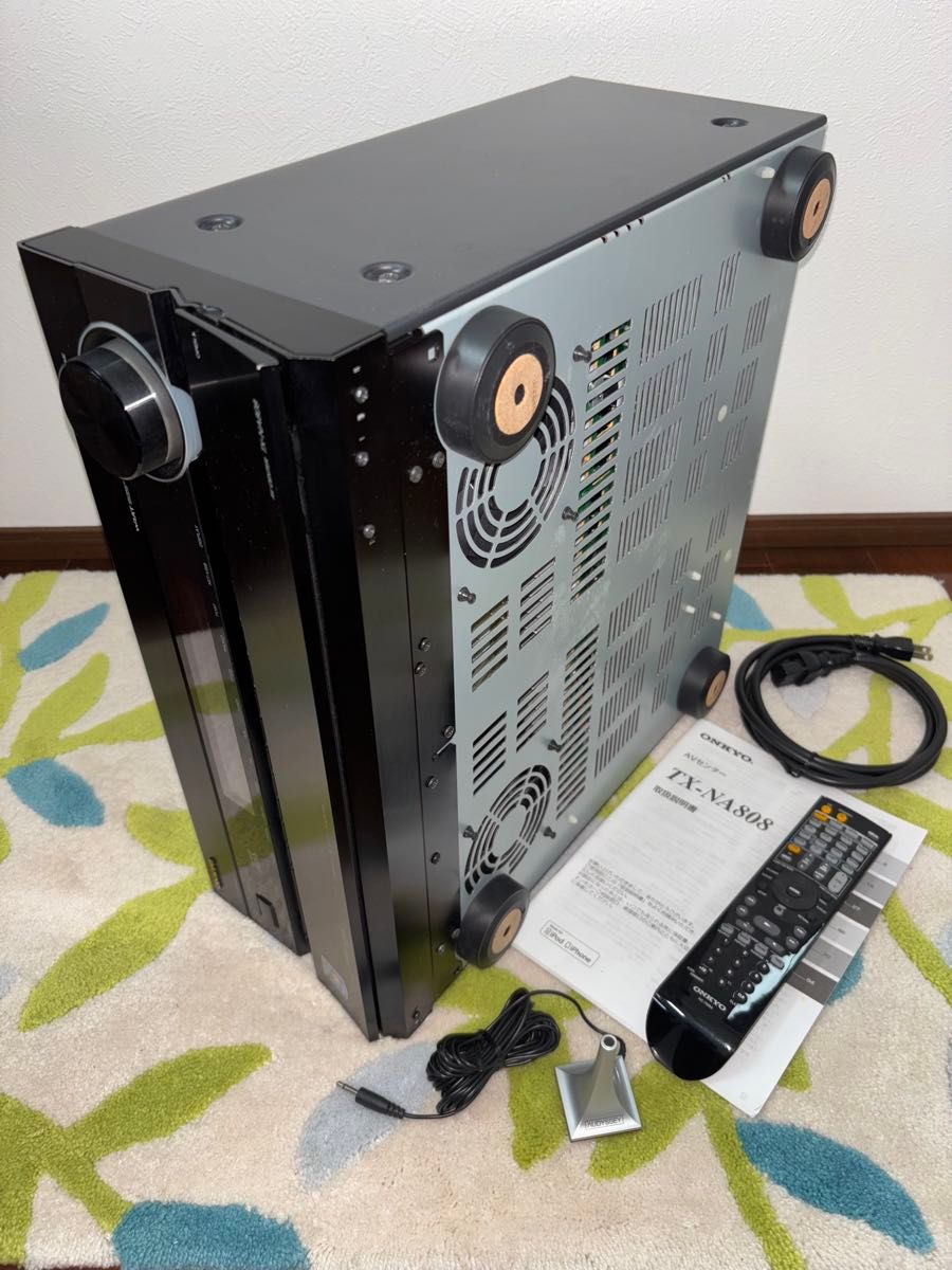完動品ONKYO AVアンプ TX-NA808 元設定用マイク／純正リモコン＆元電源