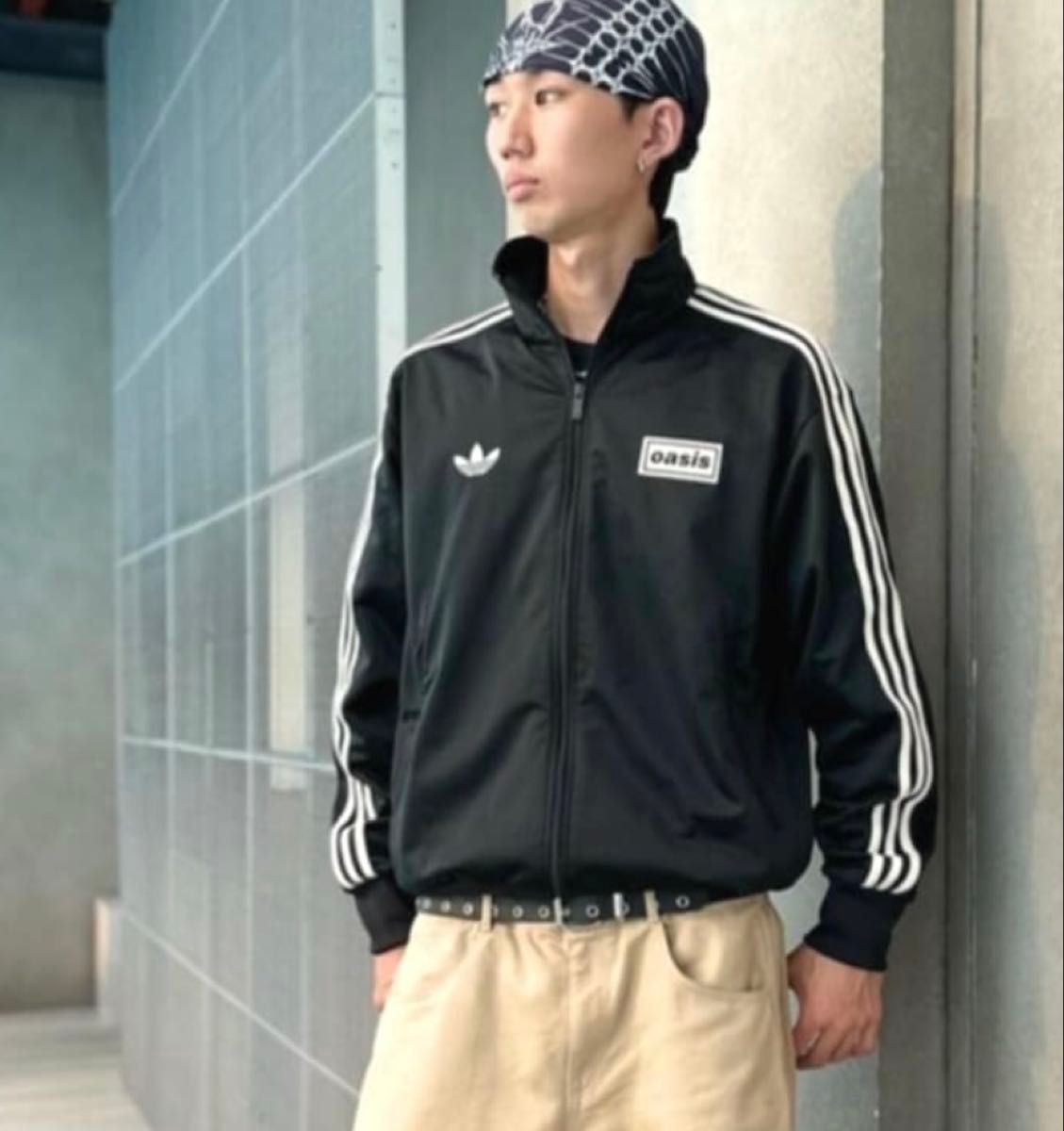 新品XL】ADIDAS OASIS ツアー ファイヤーバード トラックトップ 黒