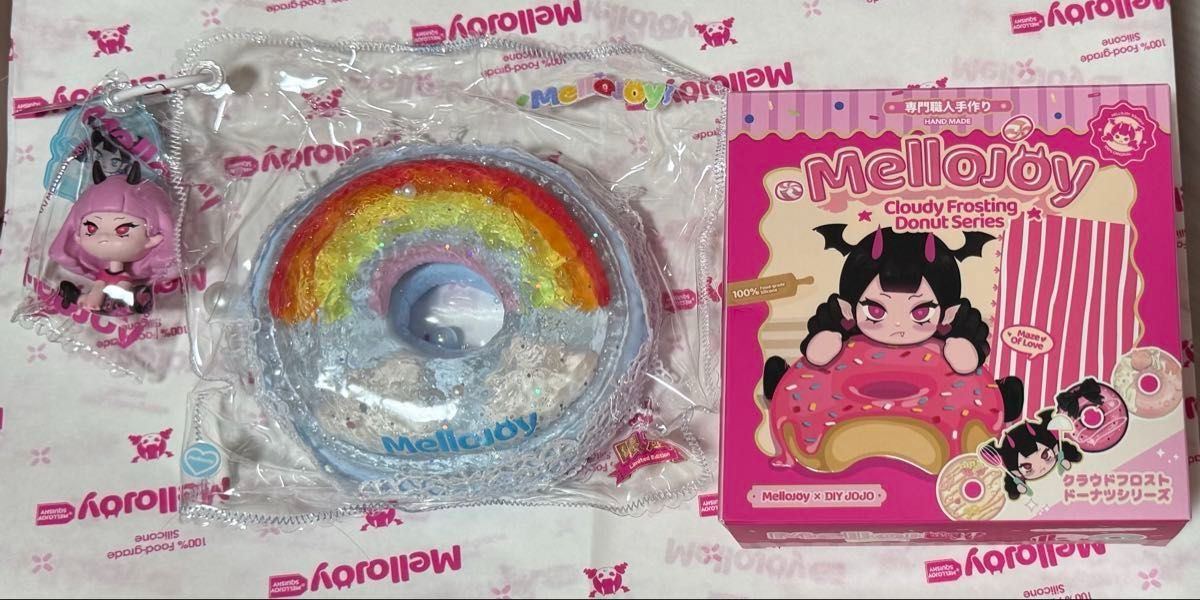 レア mellojoy スクイーズ ドーナツ 虹 雲 シークレット メロジョイ
