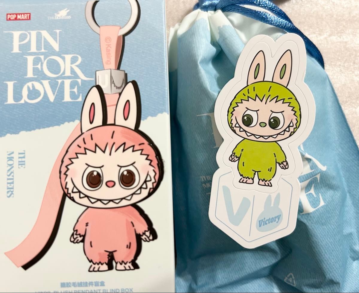新品 LABUBU PIN FOR LOVE N-Z ぬいぐるみペンダント ラブブ