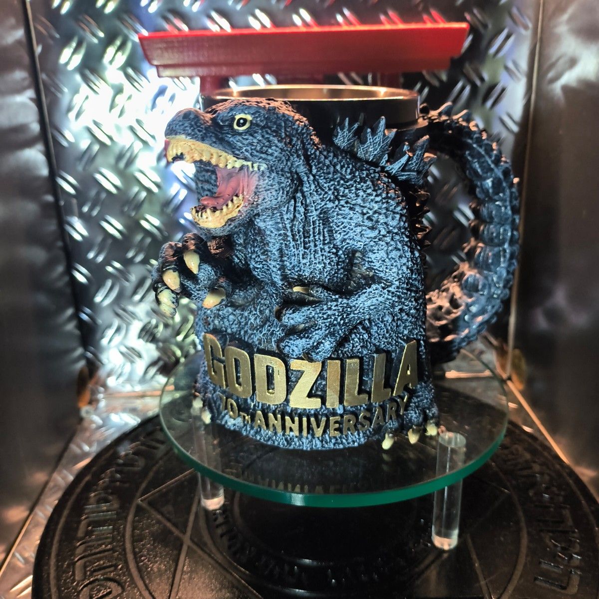 ゴジラ GODZILLA マグカップ フィギュア金属製マグカップ 3Dマグカップ