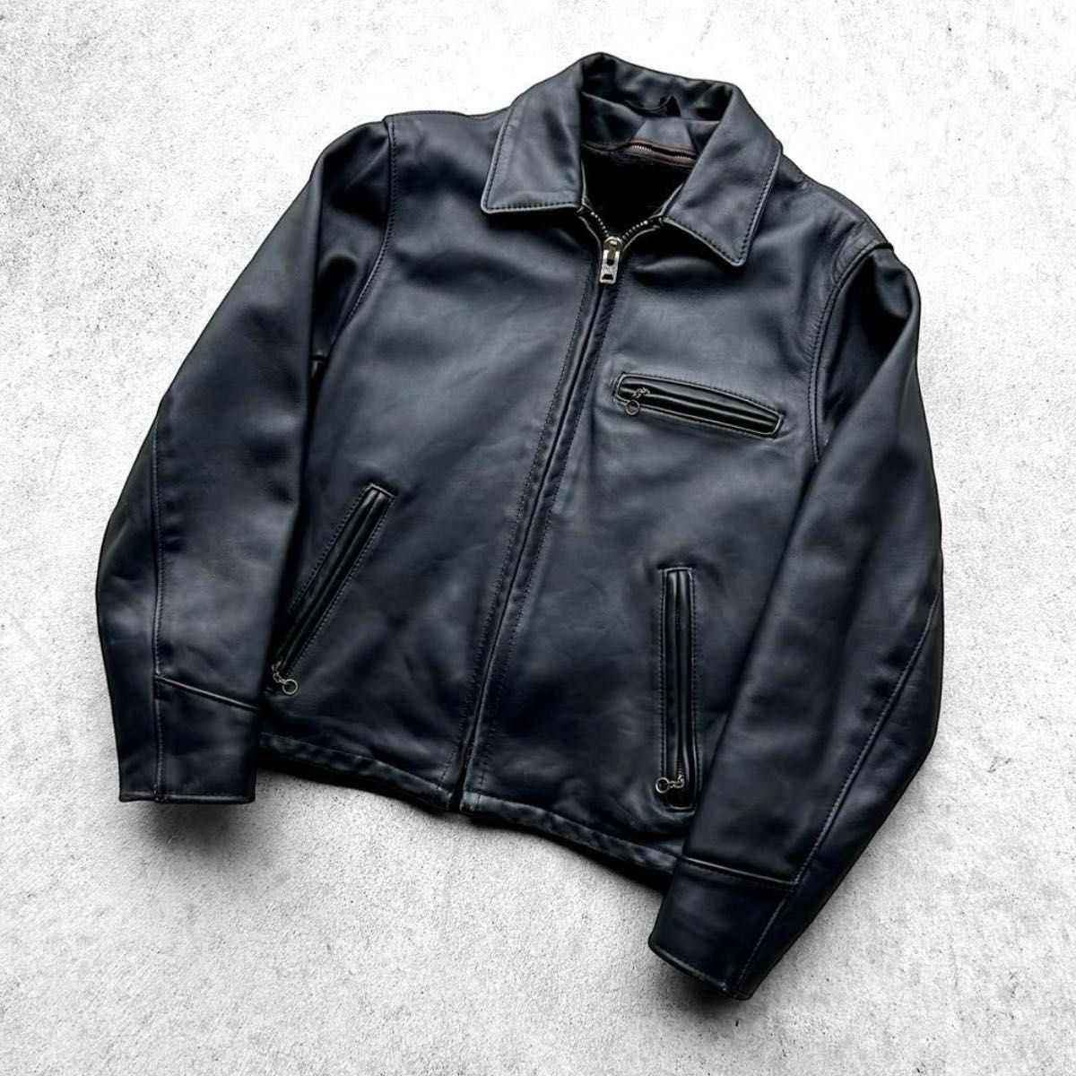 米国製 Schott ショット レザー トラッカージャケット 34 シングル
