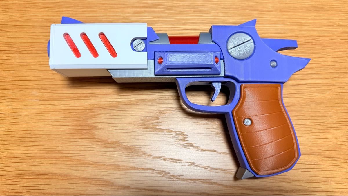 1/1 アクセルの銃 ｜ロックマンX風｜完全色分け｜トリガー可動｜モデル